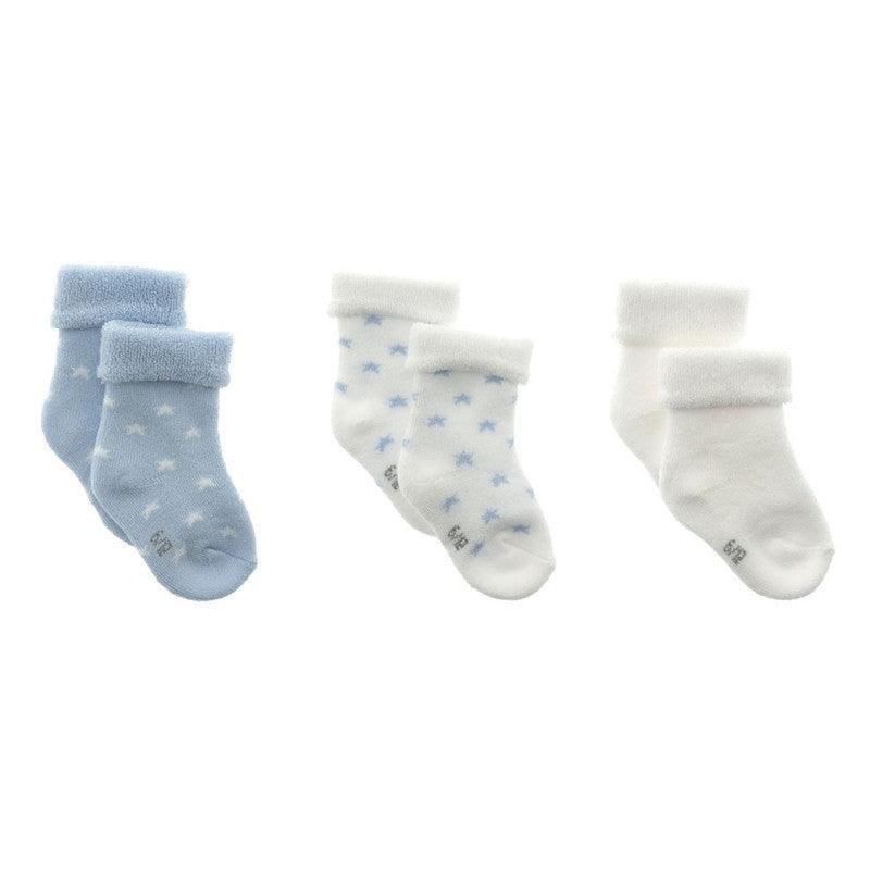 Set Calcetines Bebé Recién Nacido Cambrass Celeste Estrellas - Nanetes #